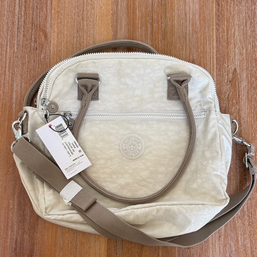 Cream Kipling Bag NWT